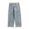 Jeans Rectos Holgados de Nueve Puntos para Hombre