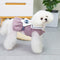 Falda para Perro con Solapa y Flores Grandes en Colores Sólidos