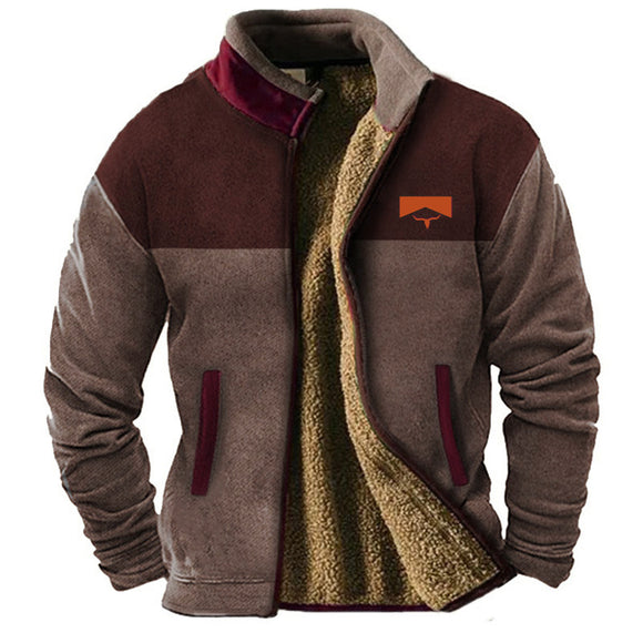 Chaqueta Fleece de Algodón para Hombre - Estilo Moderno y Confortable