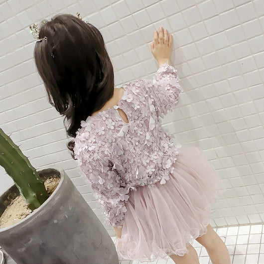 Vestido Princesa de Pétalos para Niña - Colección Invierno - Image 3