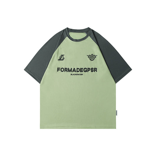 Camiseta Estampado Patchwork Retro Manga Corta - Image 10