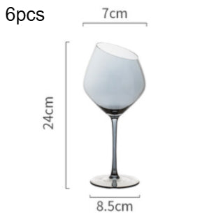 Copa de Vino Cristal Premium con Boca Oblicua - Juego de Copas para Vino Tinto y Champagne - Image 13
