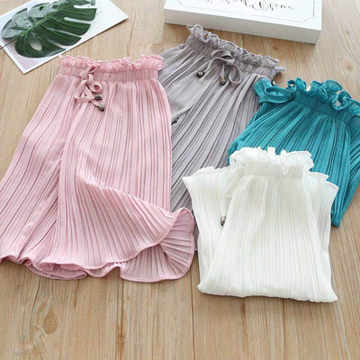 Pantalones Capri Anchos Casuales con Protección Antimosquitos para Niñas - Image 8