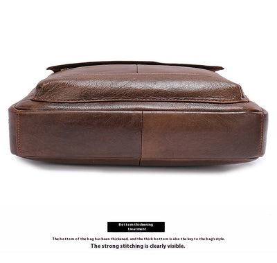 Maletín Vertical Retro para Hombre - Bolsa de Negocios Clásica - Image 9