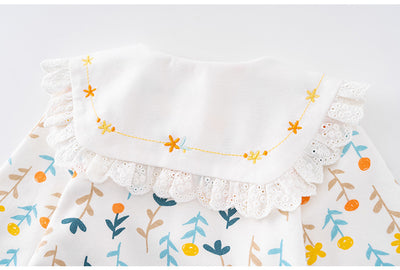 Jumpsuit Infantil de Manga Larga con Estampado Floral - Image 13