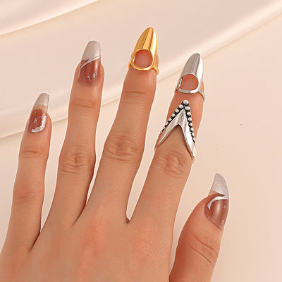 Juego de Anillos de Uñas con Temperamento Elegante para Mujer - Image 10