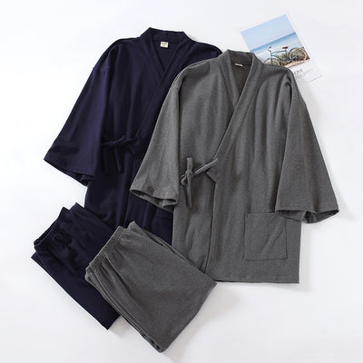 Pijama Kimono Japonés Muji para Hombre - Abrigo Térmico Premium - Image 25