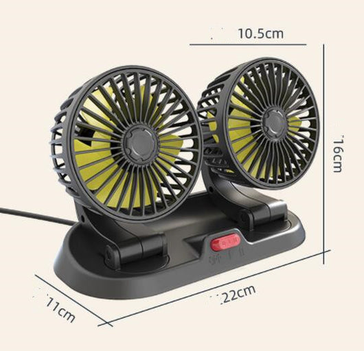 Ventilador Dual Rotatorio F410 para Auto con Diseño Plegable - Image 9