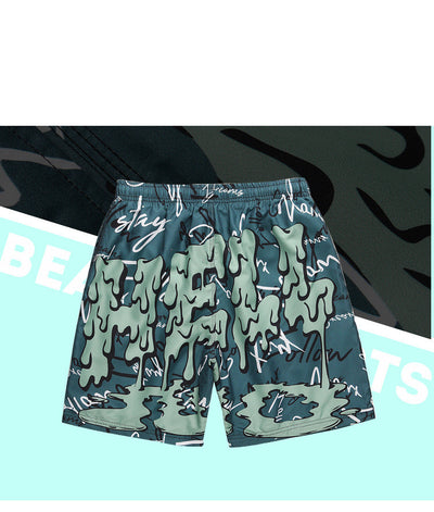 Pantalones Cortos Hip-Hop Hombre Verano Secado Rápido con Estampado - Image 14