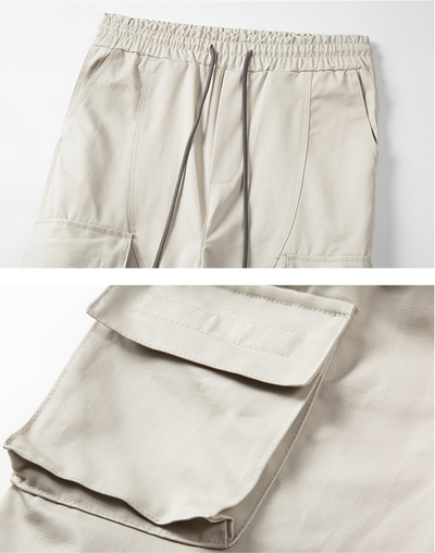 Pantalones Casuales Retro para Hombre con Bolsillos Múltiples y Cierre Lateral - Image 22