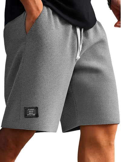 Pantalones Cortos Tejido Waffle para Hombre - Comodidad Moderna - Image 6
