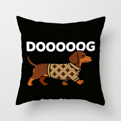 Funda de Almohada Perro Salchicha Cartoon Adorable - Image 5
