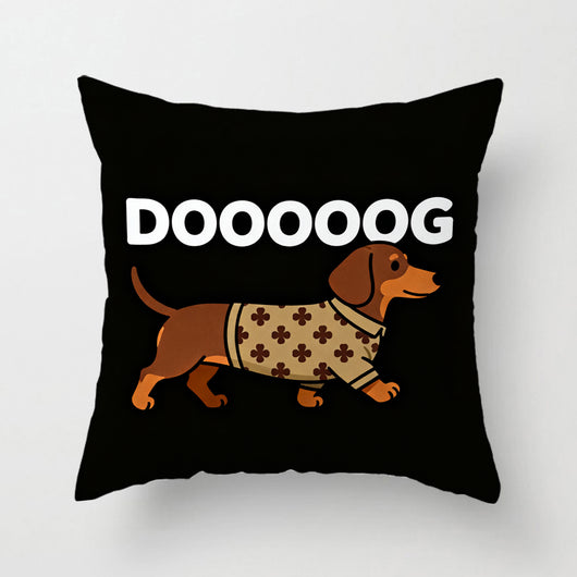 Funda de Almohada Perro Salchicha Cartoon Adorable - Image 5