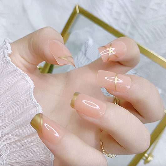 Uñas Postizas Almendradas Mate Brillante - Diseño Simple - Image 15