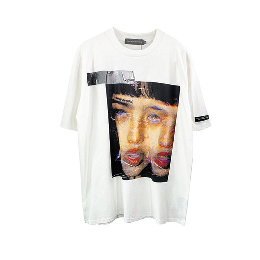 Playera Suelta Estampada para Pareja - Talla Grande Unisex - Image 4