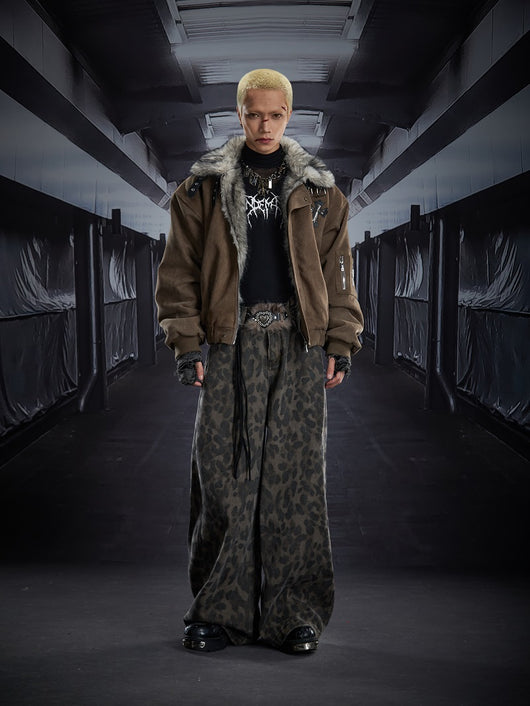 Pantalones Anchos Estampado Leopardo American Street - Image 10