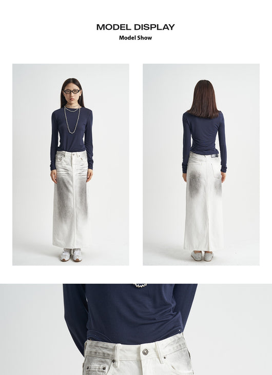 Falda Denim Lavada Estilo Otoño - Image 16