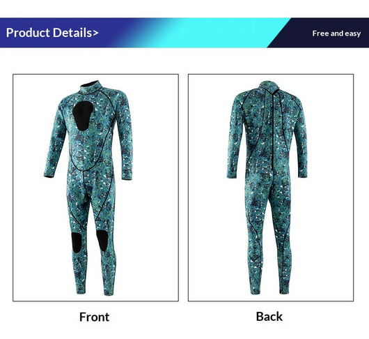 Traje de Baño Protector de Cuerpo Completo 3mm Hombre - Protección Solar y Medusas - Image 12