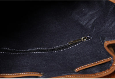 Mochila de Cuero Genuino Retro con Gran Capacidad - Image 12
