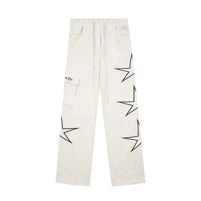 Pantalones Anchos de Cinco Estrellas para Hombre - Image 5