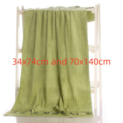 Toalla de Baño de Fibra de Carbón de Bambú - Image 10