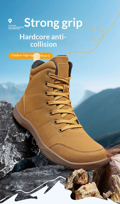Botas de Senderismo de Cuero Premium con Puntera Ancha para Hombre - Image 10
