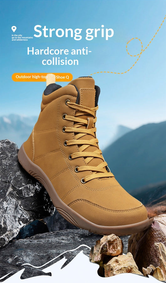 Botas de Senderismo de Cuero Premium con Puntera Ancha para Hombre - Image 10