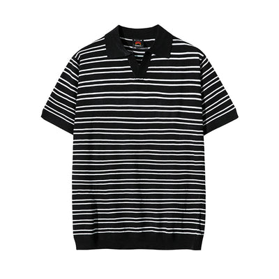Polo Holgado Verano Estilo Coreano para Hombre - Image 14