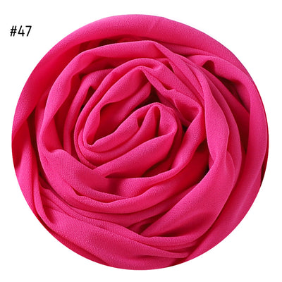 Pañuelo de Gasa Perlada en Colores Sólidos - Cobertura Elegante Monocromática - Image 50
