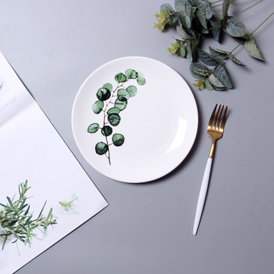Plato Decorativo Hoja Verde Estilo Nórdico - Image 8