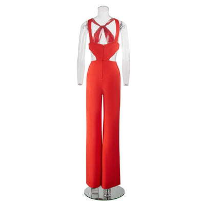 Jumpsuit de Fiesta Elegante para Mujer con Cuello Halter - Image 13