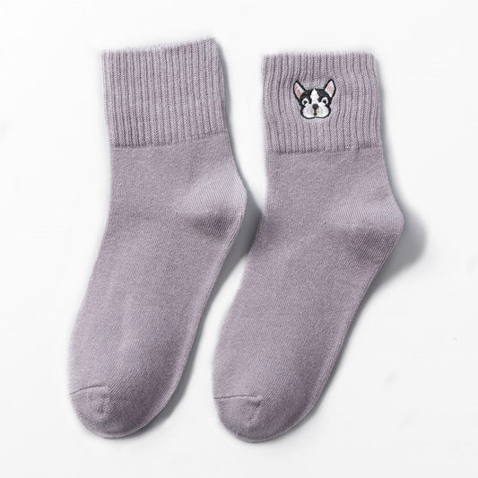 Calcetines Estampados con Bordado de Animales Kawaii - Image 2