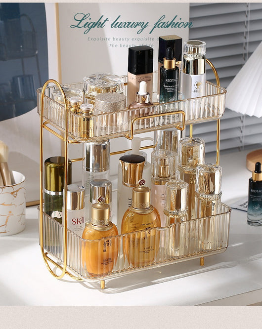 Organizador de Cosméticos y Accesorios de Baño con Estantes Dobles - Image 21