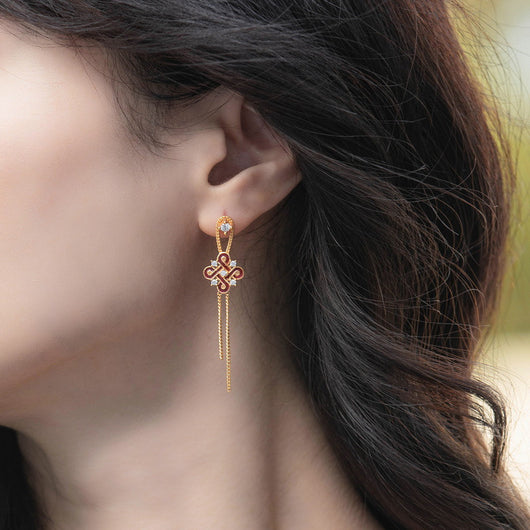 Aretes Largos Elegantes para Mujer