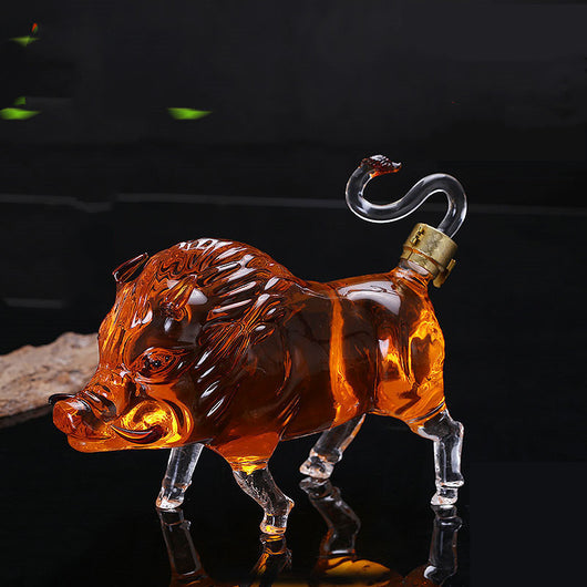 Botella de Vino Forma Cerdo del Zodiaco - Image 11