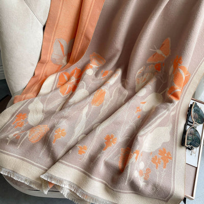 Manta Térmica de Cachemira con Diseño Floral Jaquard para Aire Acondicionado - Image 8