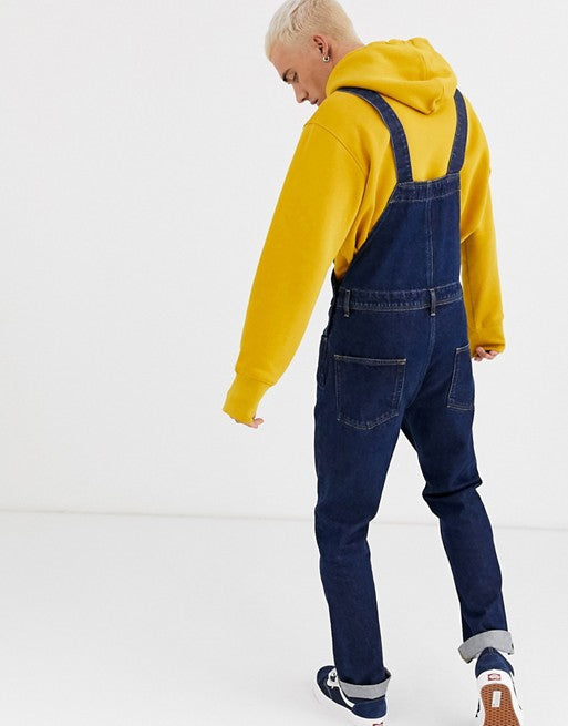 Mono Vaquero para Hombre con Tirantes de Color Sólido - Image 12