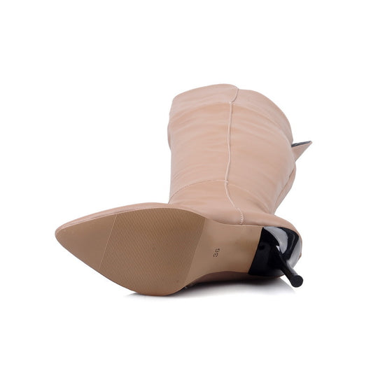 Botas Stiletto Hasta la Rodilla con Cierre de Cremallera para Mujer - Image 15