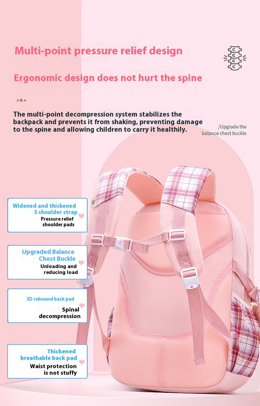 Mochila Infantil Ergonómica de Gran Capacidad con Protección Espinal - Image 16