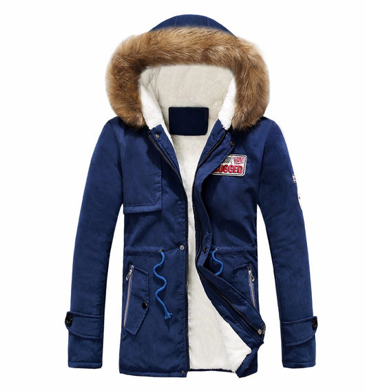 Parka Militar Gruesa para Hombre con Cuello de Pelaje - Abrigo Térmico Invierno - Image 5