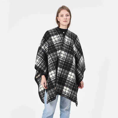 Manta Térmica Elegante de Cuadros para Primavera, Otoño e Invierno - Image 3