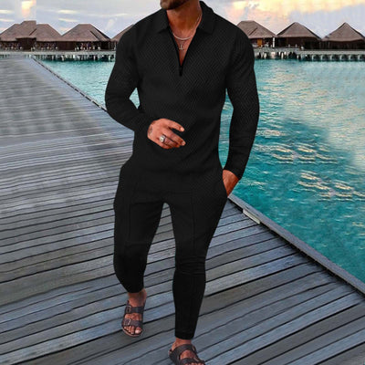 Conjunto Deportivo Otoñal de Dos Piezas para Hombre - Pantalón Largo y Sudadera - Image 37