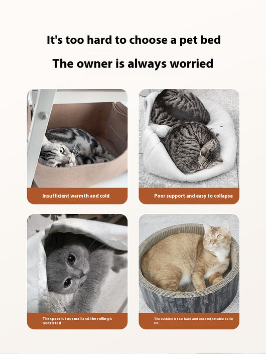 Túnel Escondite y Cama 2 en 1 para Gatos - Image 14