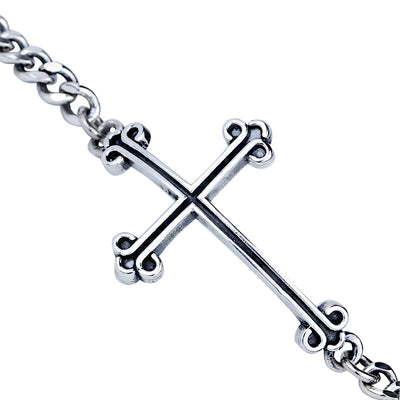 Pulsera de Plata Esterlina con Cruz para Hombre y Mujer - Image 3