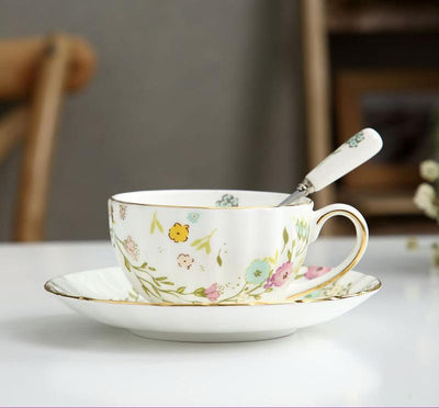 Juego de Taza Cerámica Creativa con Plato y Tetera - Image 18