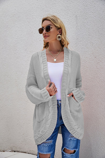 Chaqueta Suéter Oversized Punto Grueso Talla Grande - Image 2