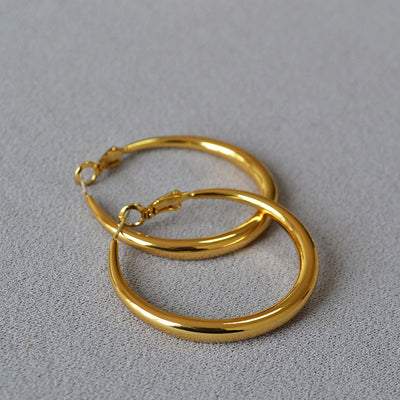Aretes Argollas Redondas Diseño Clásico Plata 925 Elegancia Minimalista - Image 16
