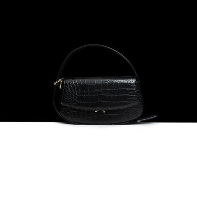 Bolso Baguette de Cuero Genuino con Patrón - Bandolera Elegante para Mujer - Image 16