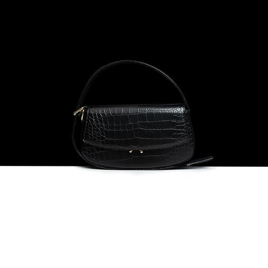 Bolso Baguette de Cuero Genuino con Patrón - Bandolera Elegante para Mujer - Image 16