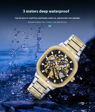 Reloj Automático Cuadrado Luminoso Impermeable para Hombre - Image 13